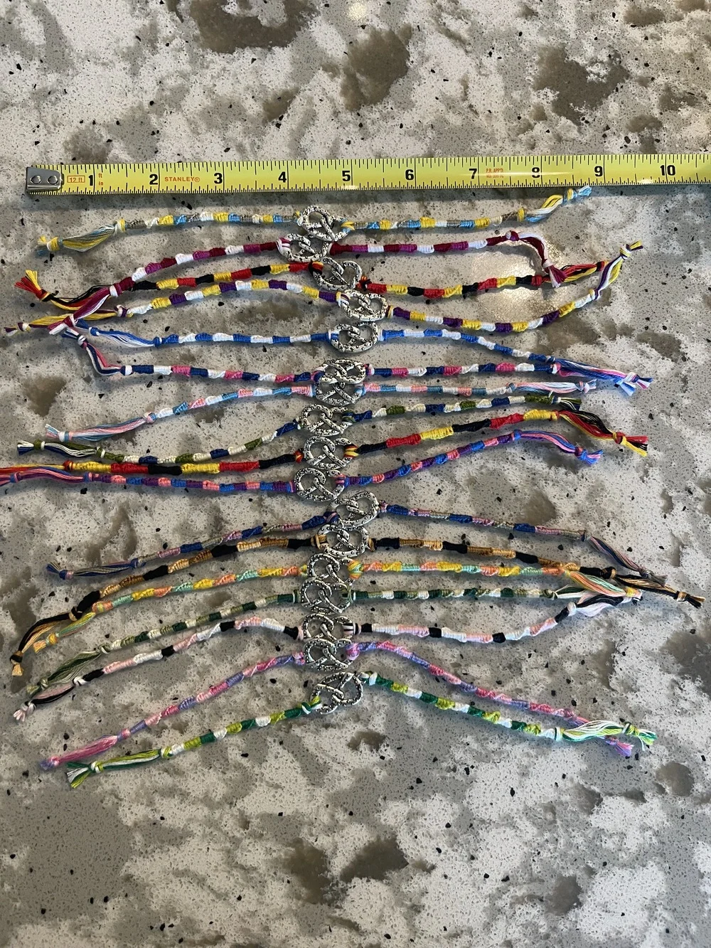Oktoberfest Bracelets | Friendship Bracelets | Pretzels | Handmade Set of 17
